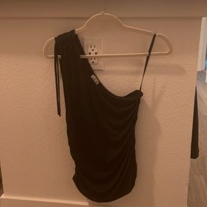 Intimately Free People one shoulder scrunch top